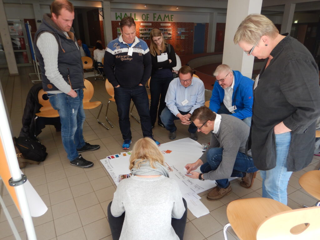 Arbeitsgruppe beim Forum Ortsmarketing; Foto: cima 2019