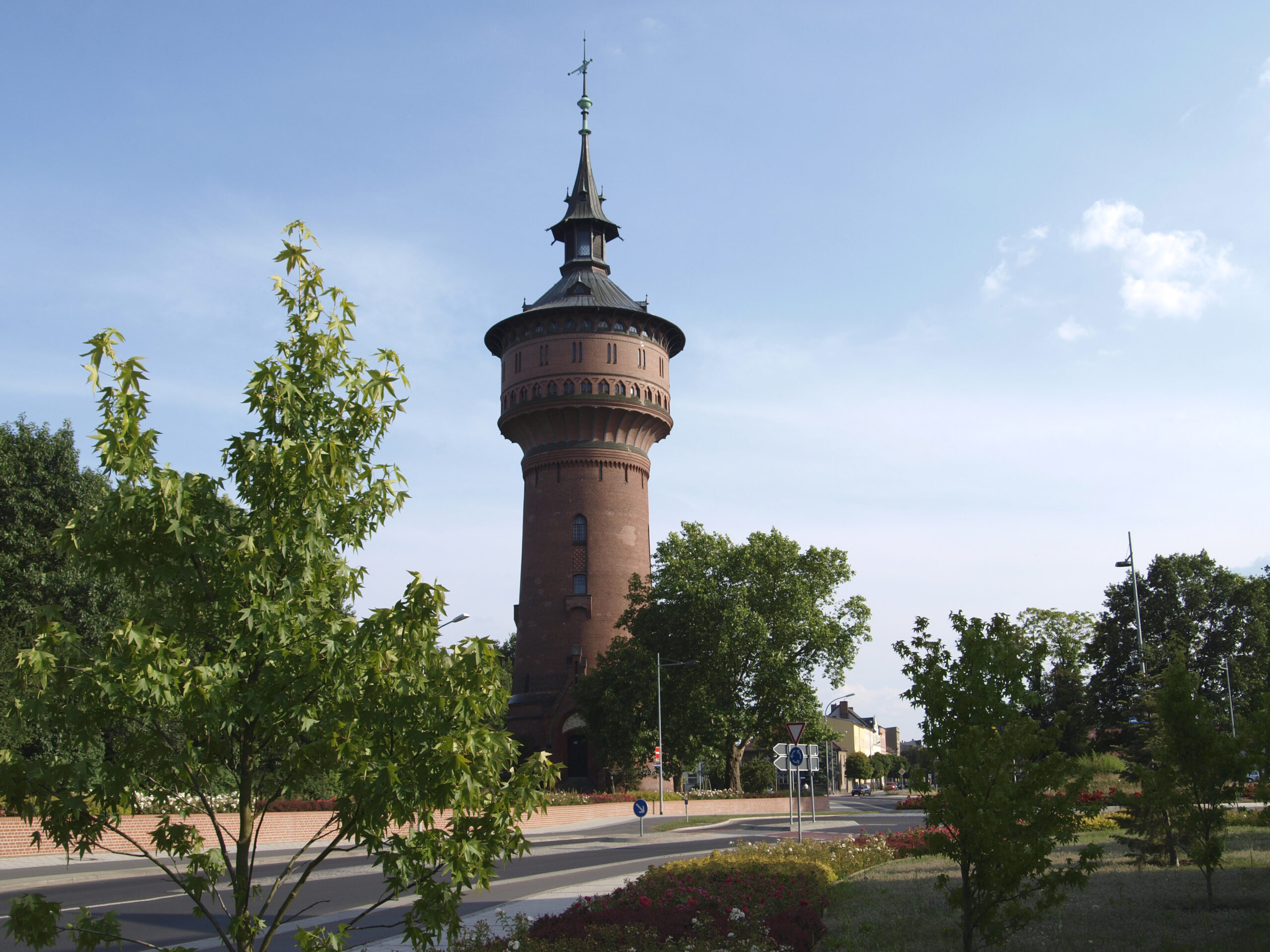 Wasserturm in Forst (L.); Foto: Annette Schild